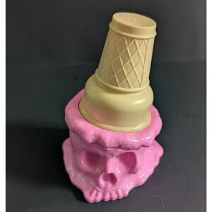 Brutherford Ice Scream Man – Designer Vinyl Toy (Pink Drip Skull)